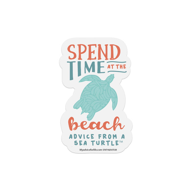 Advice from a Sea Turtle-Typography Sticker