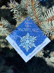 Advice from a Snowflake Ornament Christmas Card