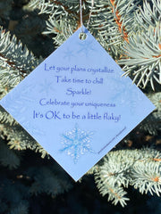 Advice from a Snowflake Ornament Christmas Card