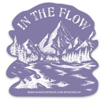 In the Flow - Large Sticker