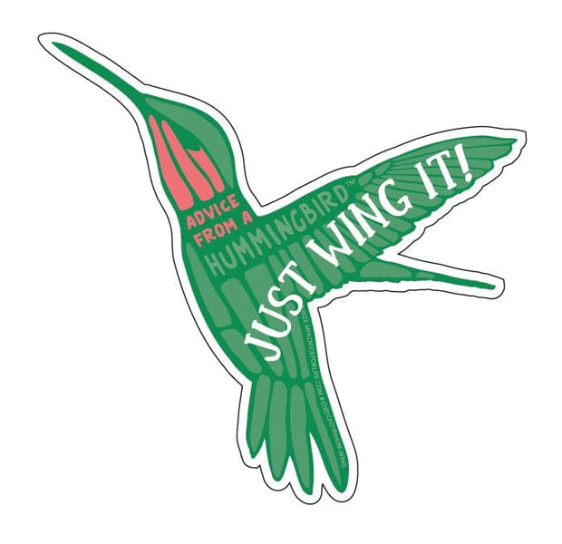 Advice from a Hummingbird Large Sticker