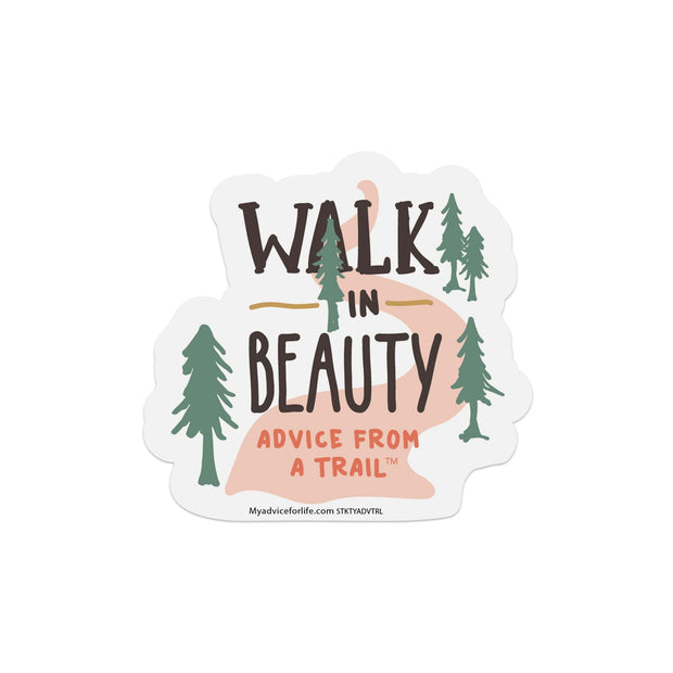 Advice from a Trail-Typography Sticker